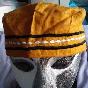 African embroidered Kufi 1Sz $28+Free hat  Item sh